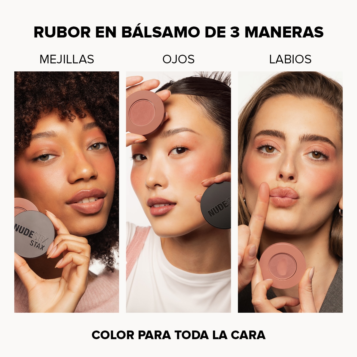 NUDESTIX STAX ALL OVER COLOR BLUSH BALM (RUBOR EN CREMA PARA ROSTRO)